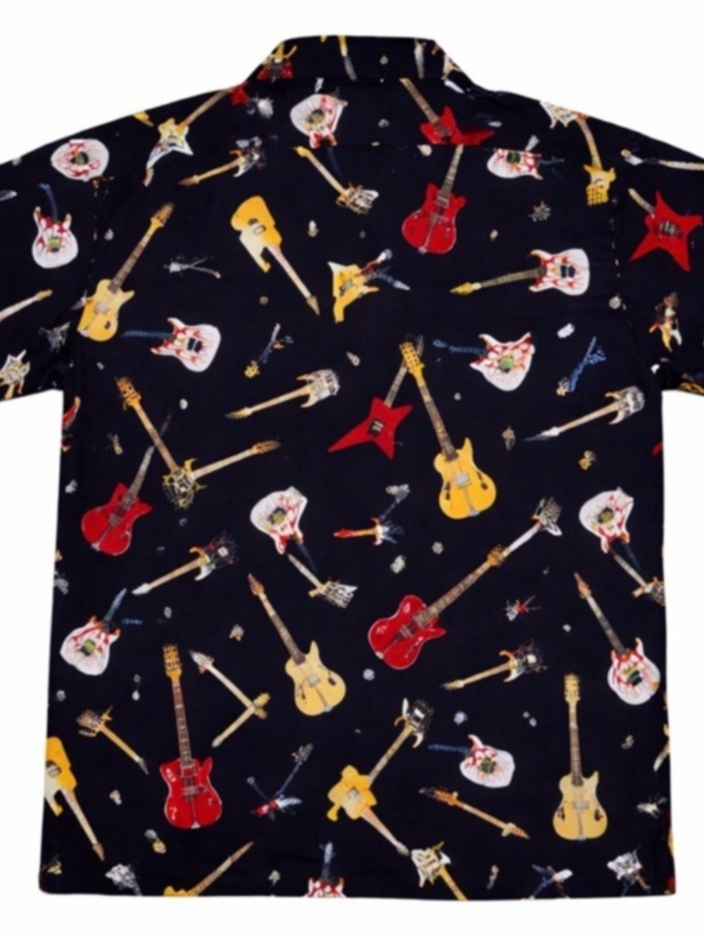 Hard Rock Cafe Boston Dragonfly Mens XL Guitar Print Shirt Rock Band Style - Picture 2 of 7